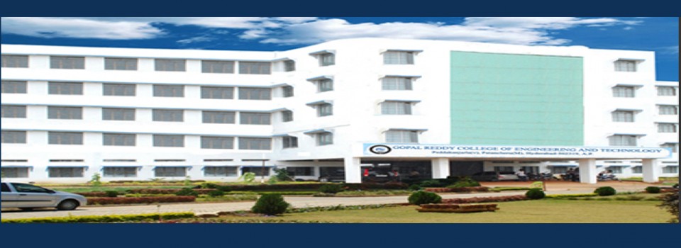 Gopal Reddy College of Engineering and Technology_cover
