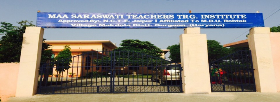 Maa Saraswati Teacher'S Training Institute_cover