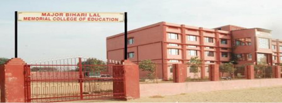 Major Bihari Lal Memorial College of Education_cover